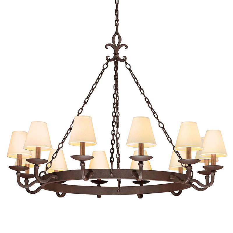 Lyon Chandelier 35" - Burnt Sienna