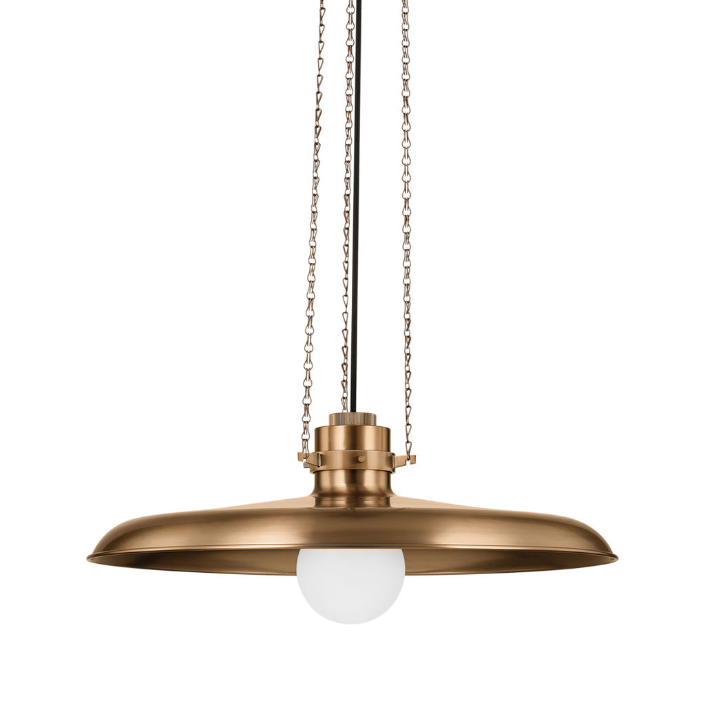 Rainhill Pendant - Patina Brass, 24"