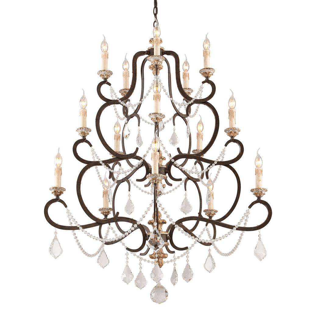 Bordeaux Chandelier 53" - Parisian Bronze