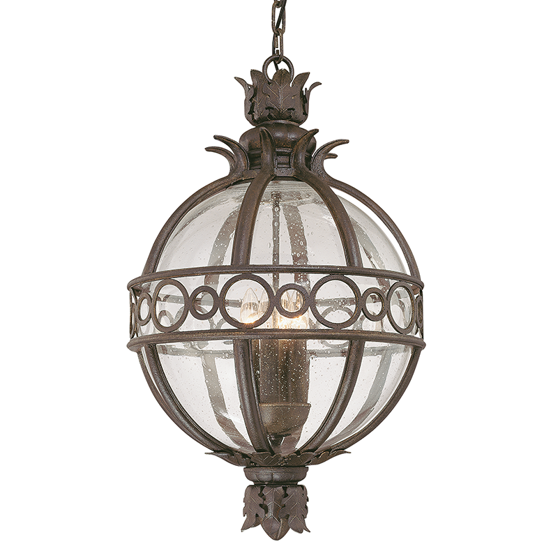 Campanile Hanging Lantern 23" - Campanile Bronze