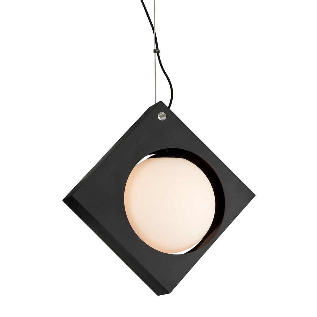 Conundrum Pendant - Textured Black