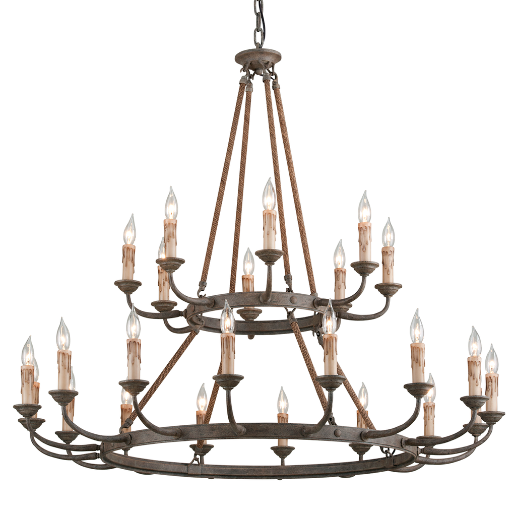 Cyrano Chandelier 42" - Earthen Bronze