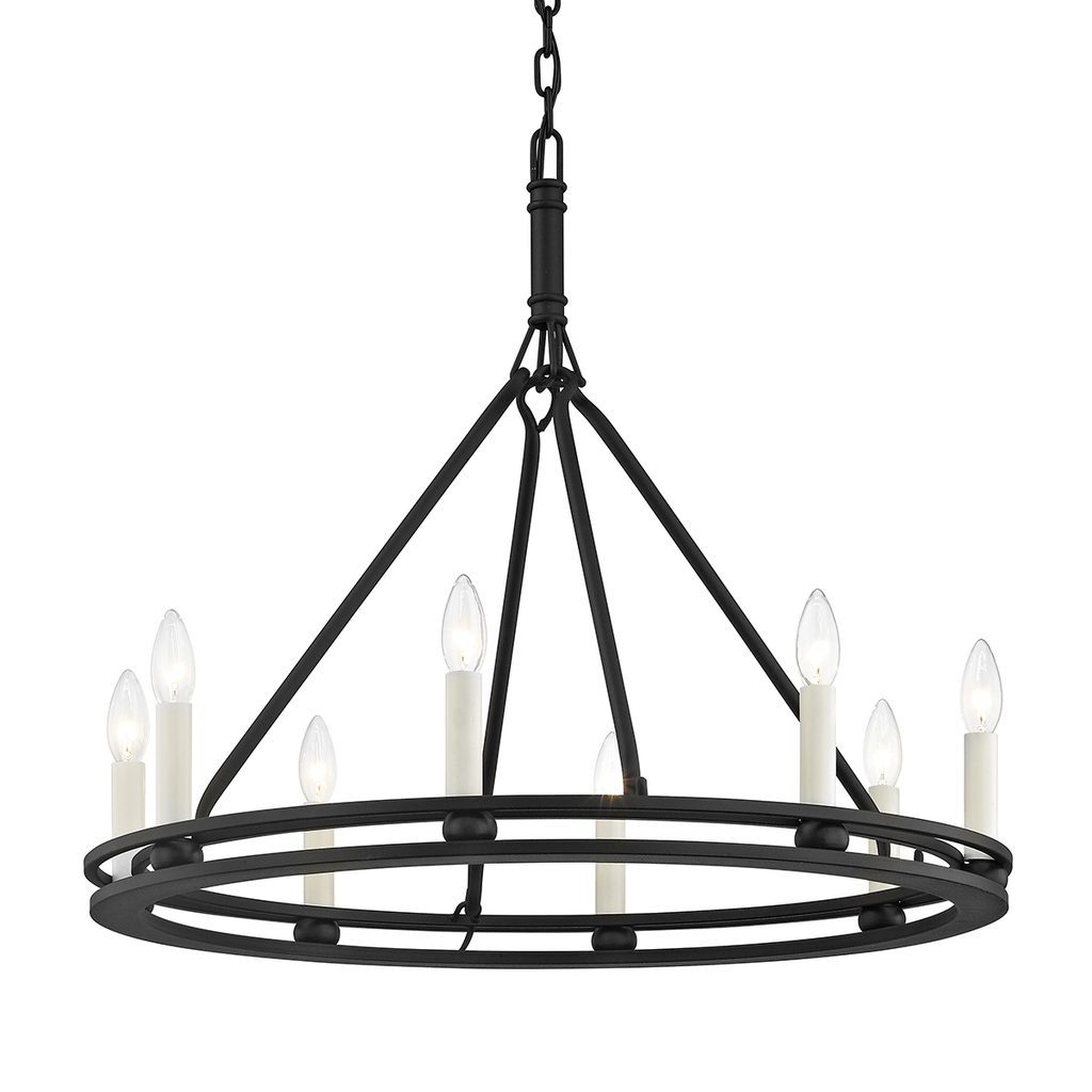 Sutton Chandelier 24" - Textured Black