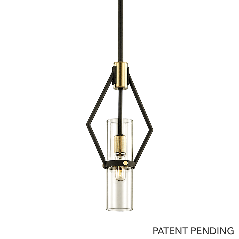 Raef Pendant 15" - Textured Bronze Brushed Brass