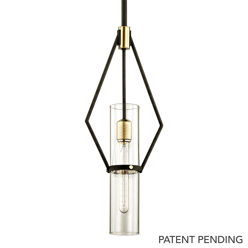 Raef Pendant 24" - Textured Bronze Brushed Brass