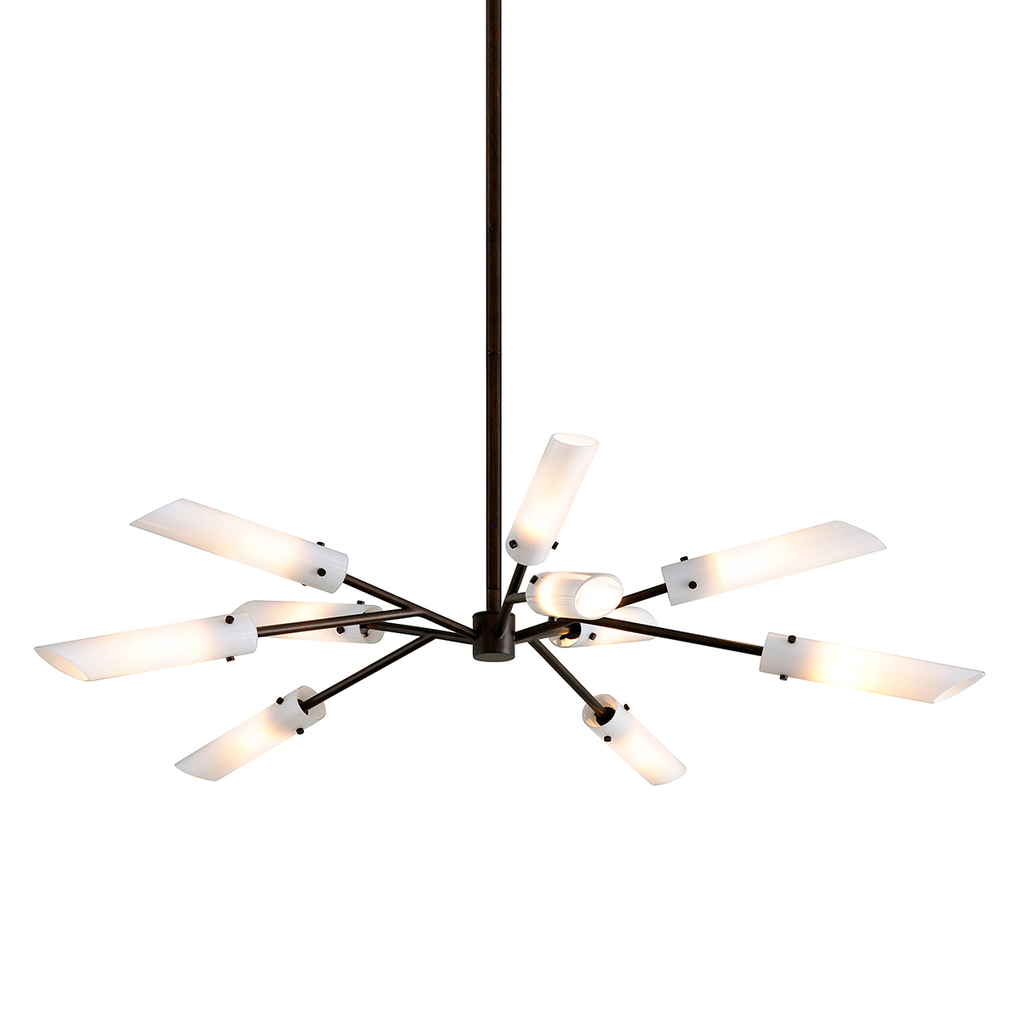 High Line Chandelier 12" - Dark Bronze