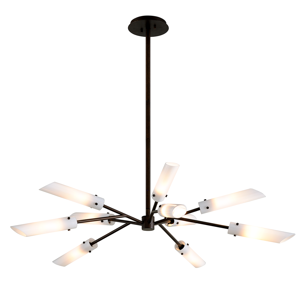 High Line Chandelier 12" - Dark Bronze