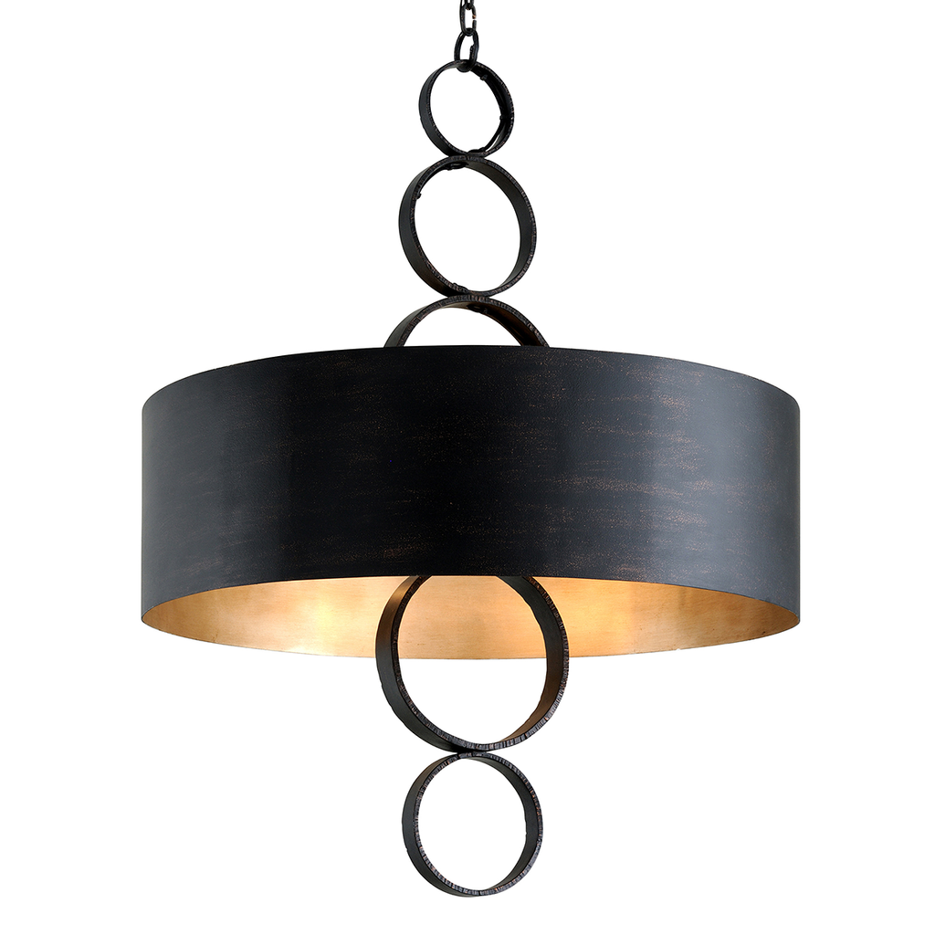 Rivington Pendant 49" - Charred Copper