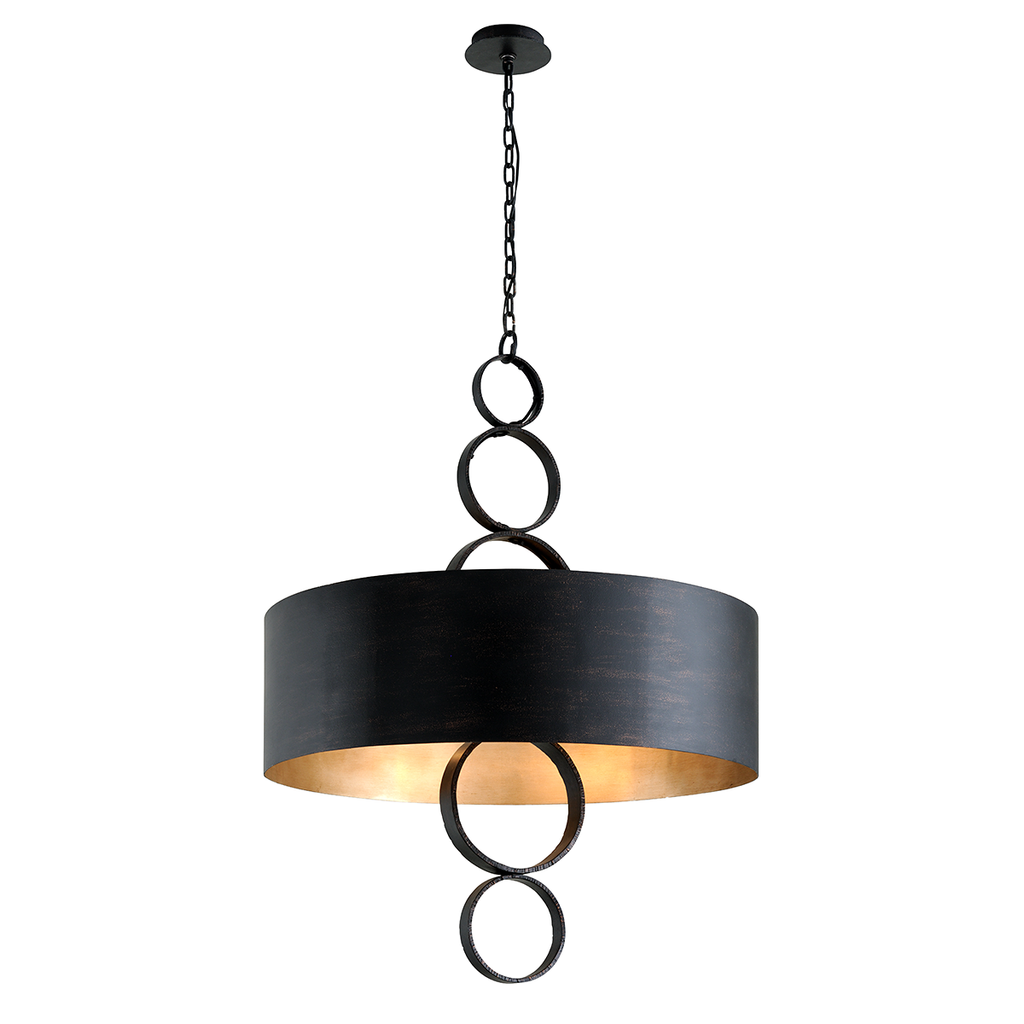 Rivington Pendant 49" - Charred Copper