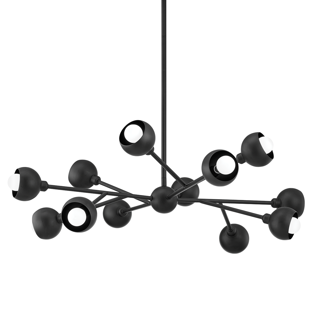 Colt 12 Ligh Chandelier - Iron And Steel