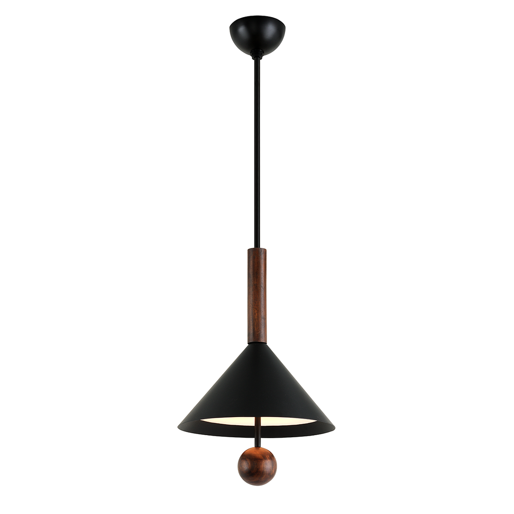 Ranger Pendant 26" - Black And Natural Acacia