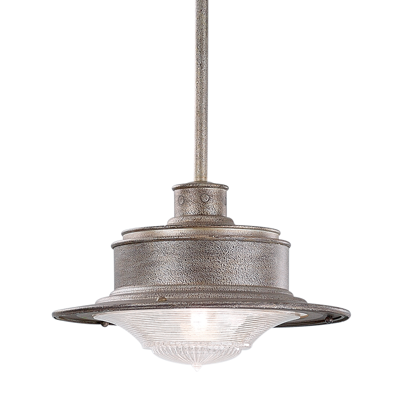 South Street Pendant 8" - Old Galvanized