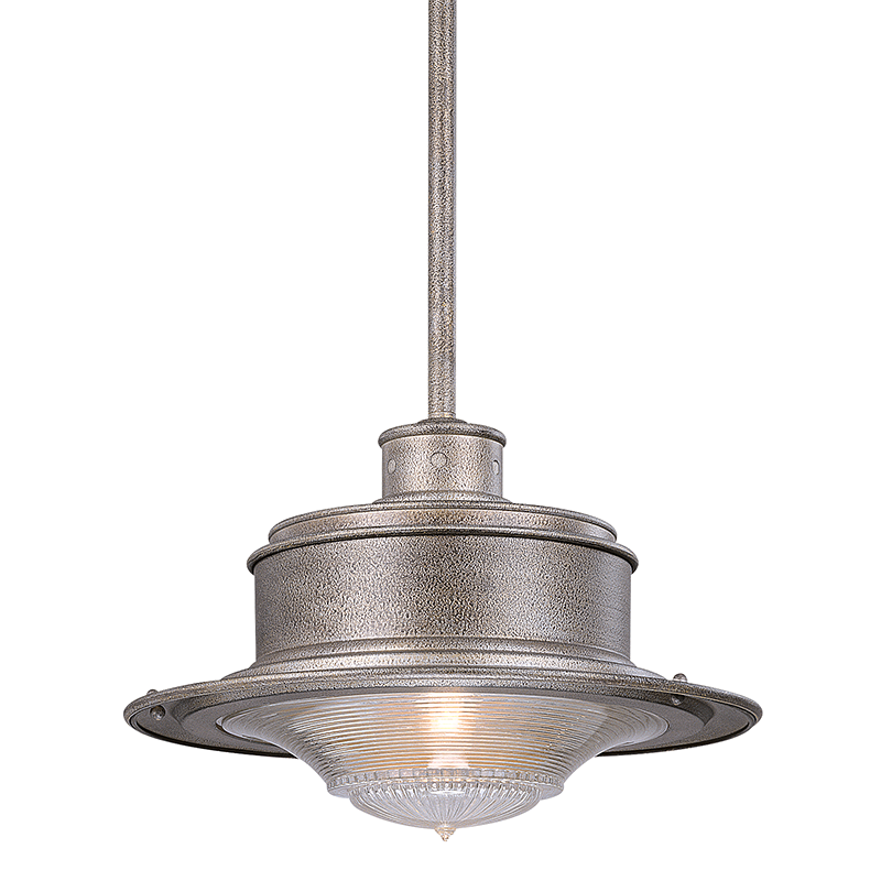 South Street Pendant 10" - Old Galvanized