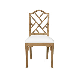 Bamboo Dining Chair In Cerused Oak