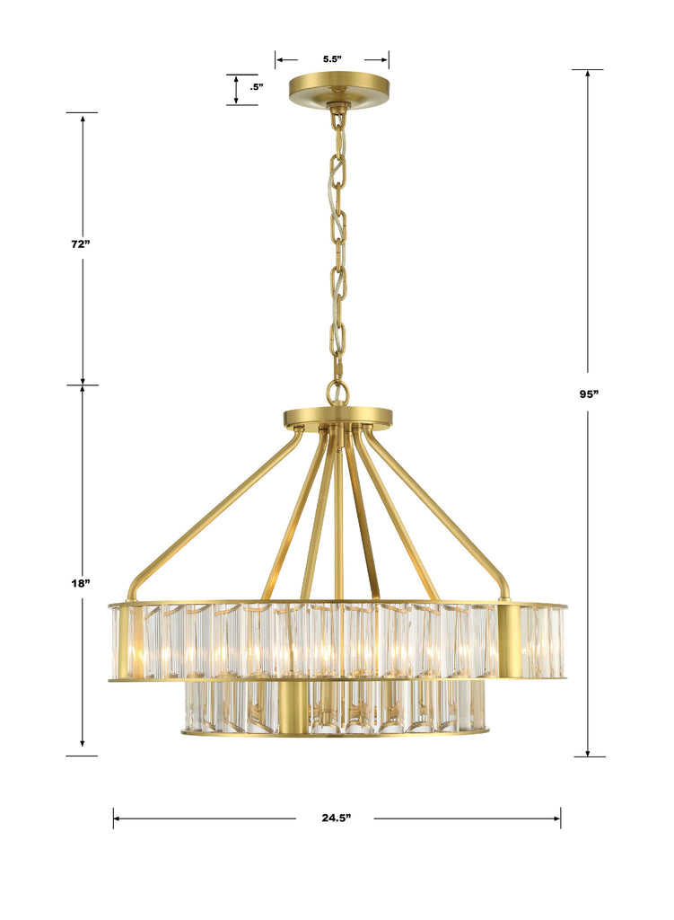 Libby Langdon Graham 3 Light Semi Flush