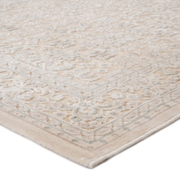 Jaipur Living Regal Damask Beige/ Blue Runner Rug