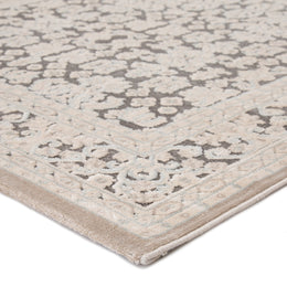 Jaipur Living Regal Damask Gray/ White Runner Rug