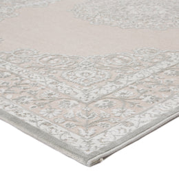 Jaipur Living Malo Medallion Gray/ White Runner Rug