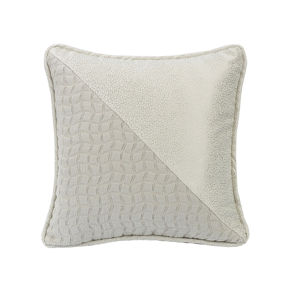 Half and half decorative pillow, 16x16