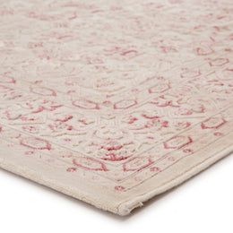 Jaipur Living Regal Damask Ivory/ Pink Runner Rug