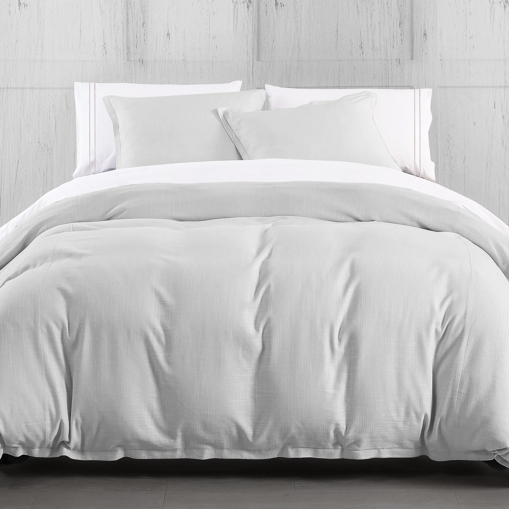 Hera Linen Duvet, Super King Gray