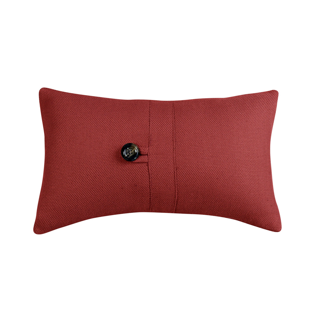 Prescott Small Red Pillow, 10x17