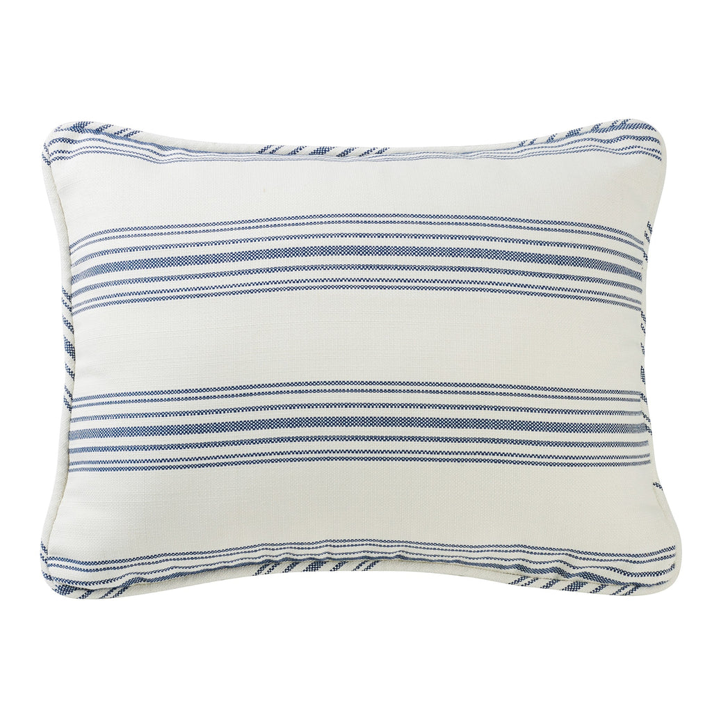 Prescott Stripe Pillow Sham, King Navy, Pair