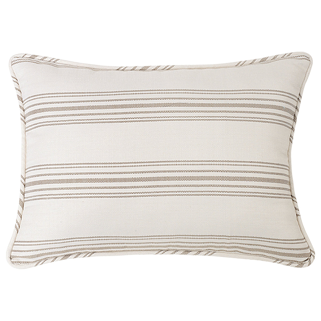 Prescott Stripe Pillow Sham, King Taupe, Pair