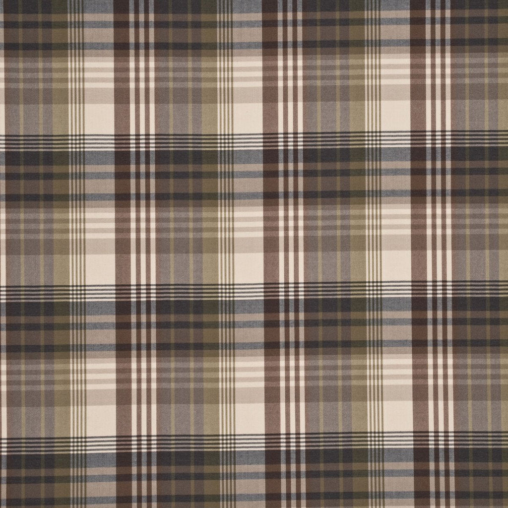 Ancient Tartan - Charcoal/Gold - 2 Yards