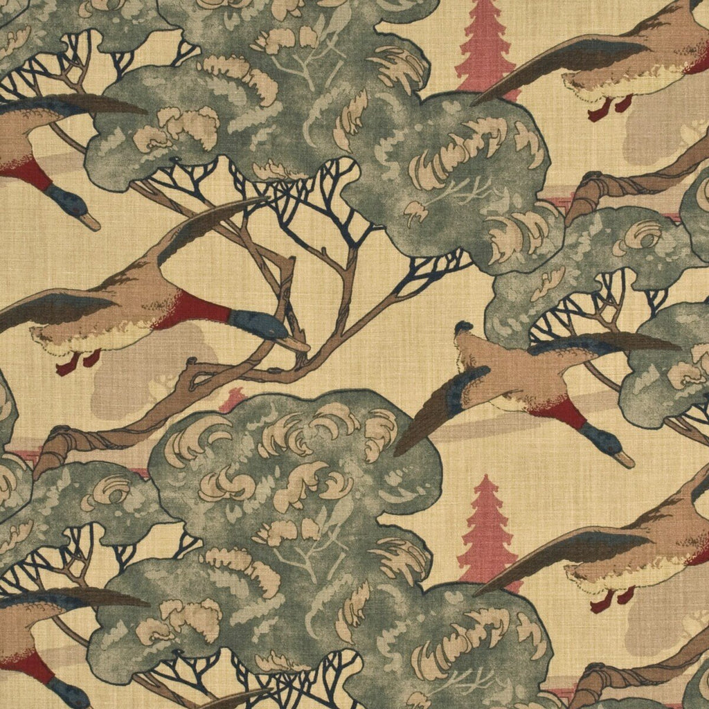 Flying Ducks - Camel/Grey - 2 Yards