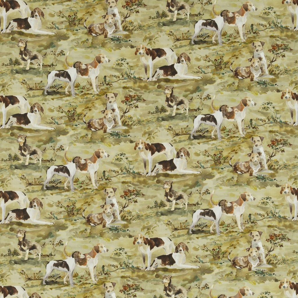 Mulberry Hounds Linen - Multi