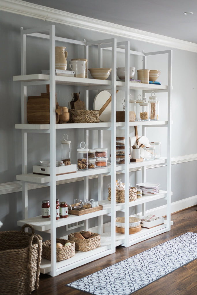 White with White, Pantry Shelf Unit, Tall