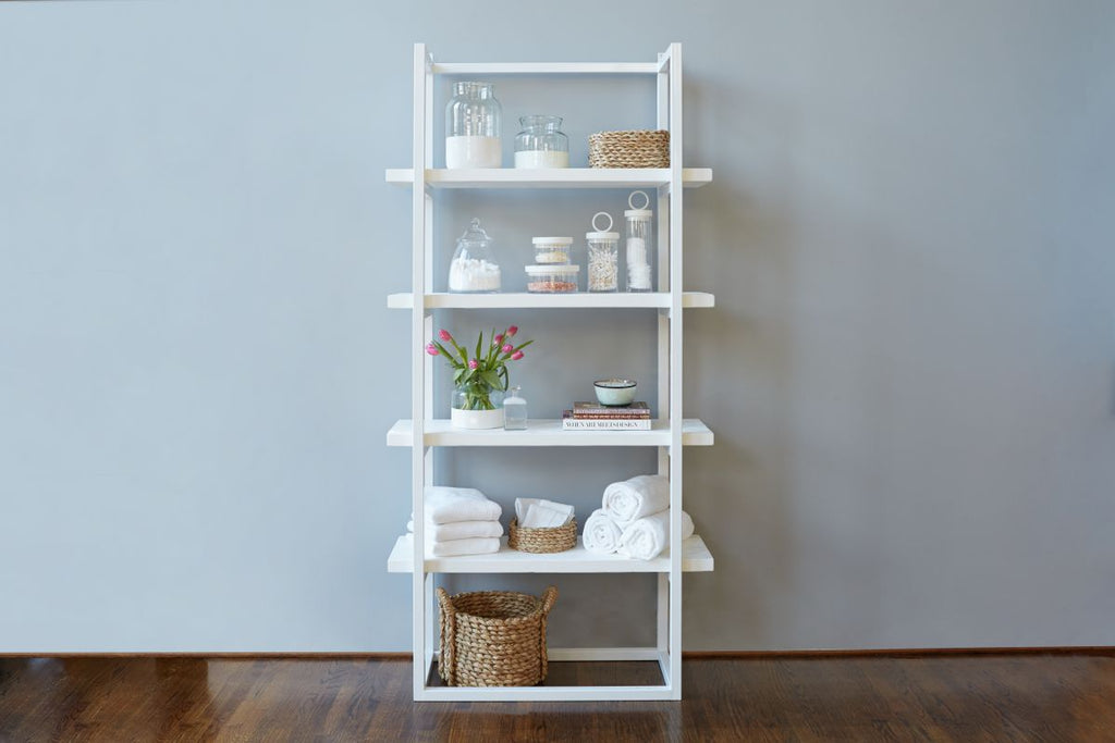 White with White, Pantry Shelf Unit, Tall