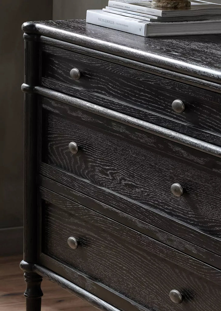 Toulouse Chest, Distressed Black Oak by Four Hands