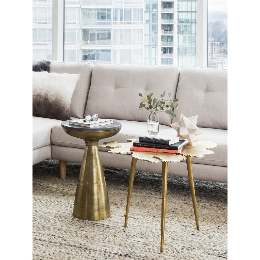 Amoeba Side Table, Gold