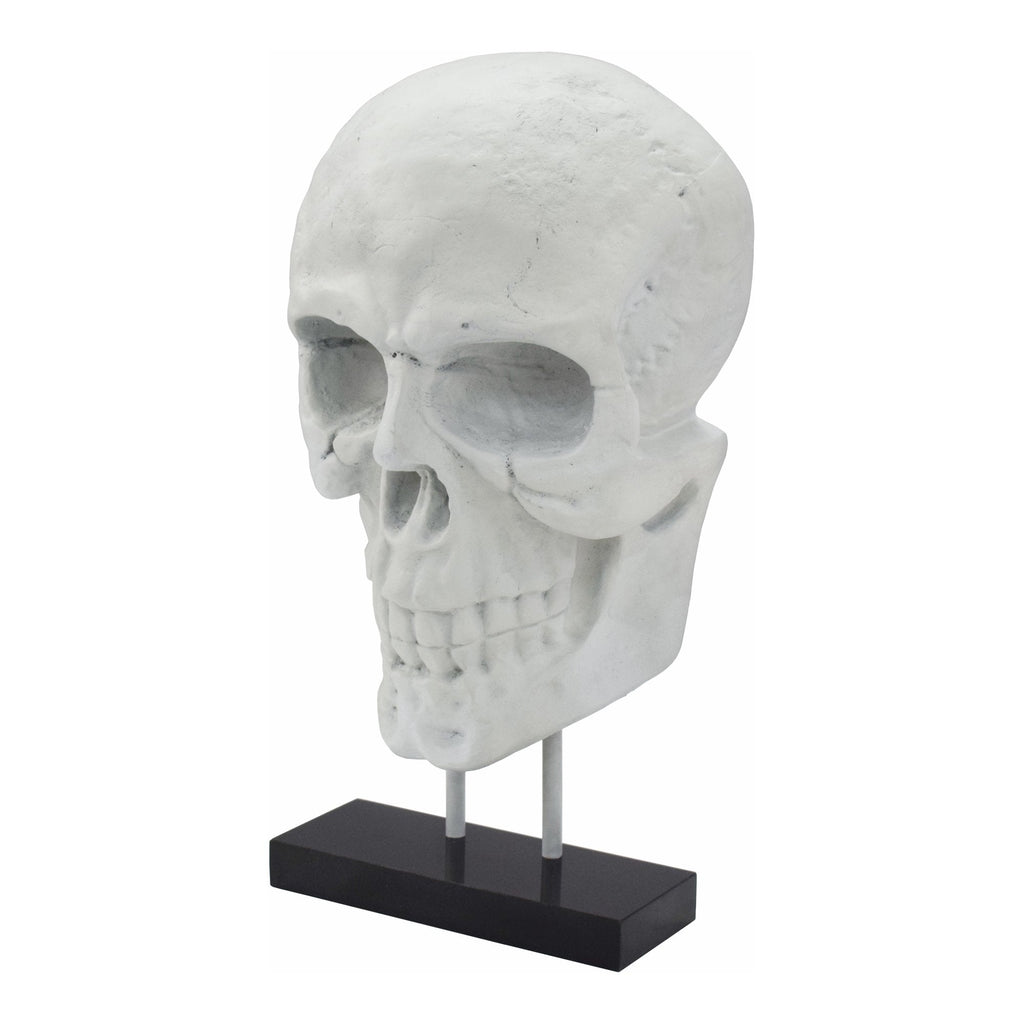 Skull Statue, White