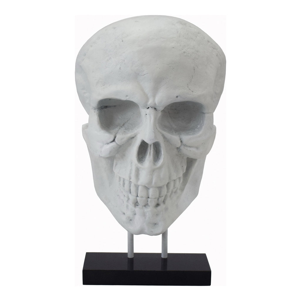 Skull Statue, White