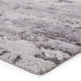 Vibe by Jaipur Living Coen Abstract Gray/ Ivory Runner Rug