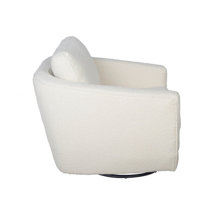 Baltimo Swivel Glider, Boucle White