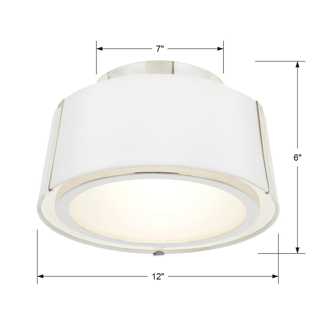 Fulton 2 Light Semi Flush