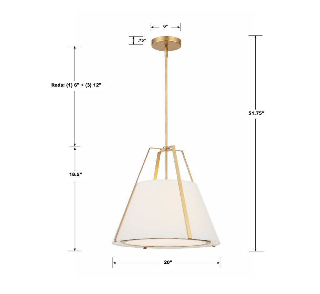 Fulton 3 Light Pendant