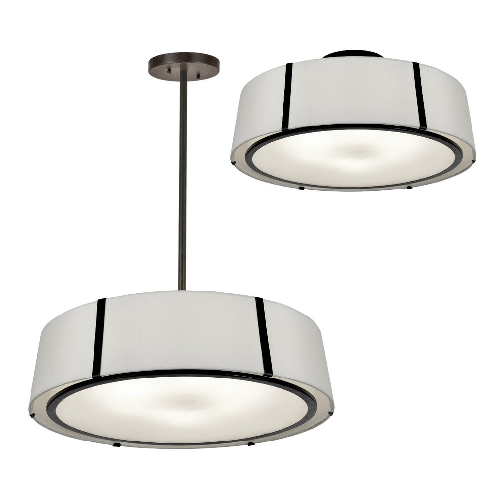 Fulton 6 Light Semi Flush