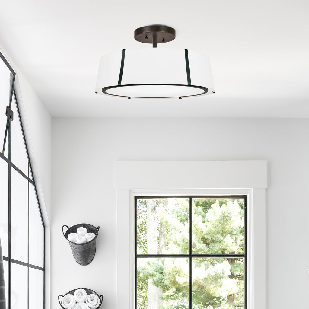 Fulton 6 Light Semi Flush