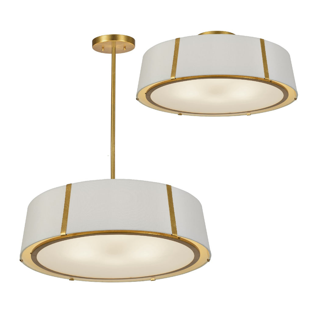 Fulton 6 Light Semi Flush