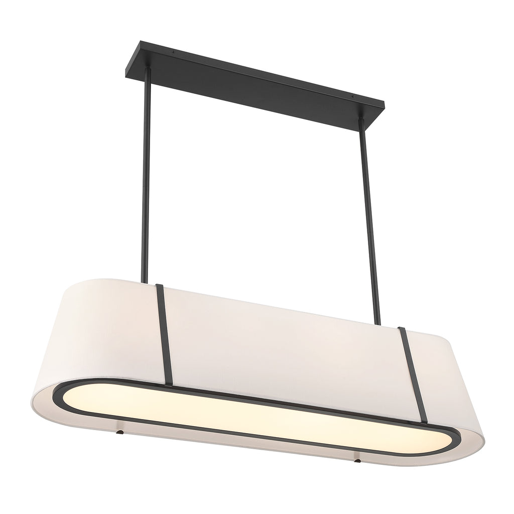 Fulton 4 Light Linear Oval Chandelier