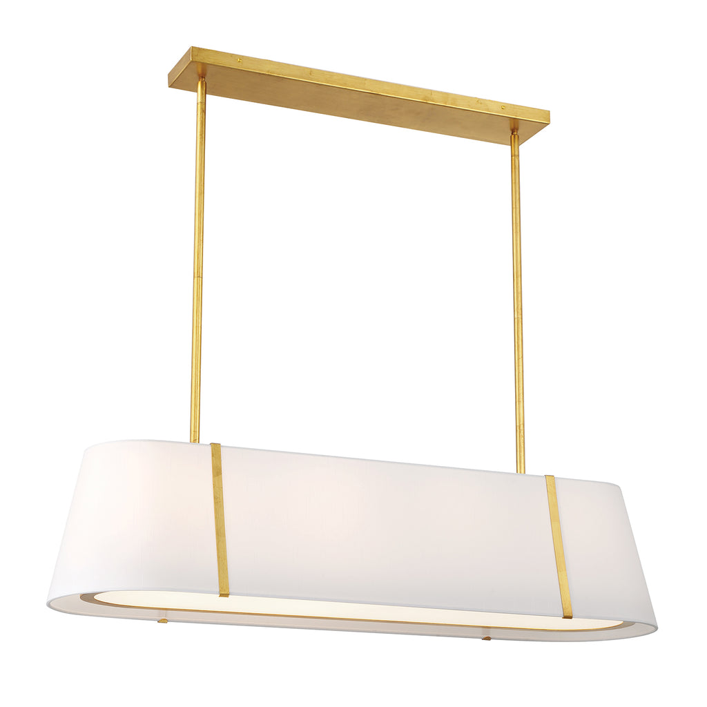 Fulton 4 Light Linear Oval Chandelier