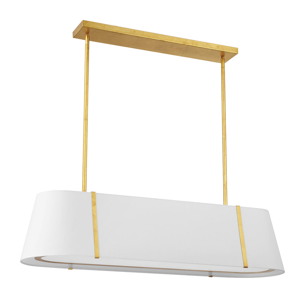 Fulton 4 Light Linear Oval Chandelier