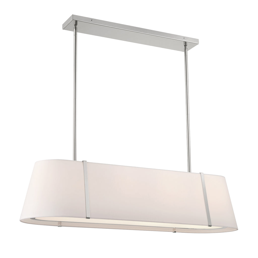 Fulton 4 Light Linear Oval Chandelier