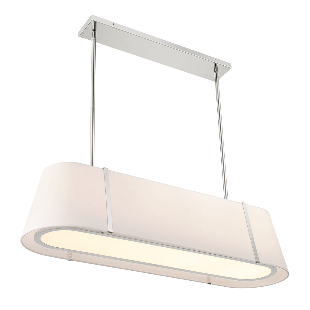 Fulton 4 Light Linear Oval Chandelier