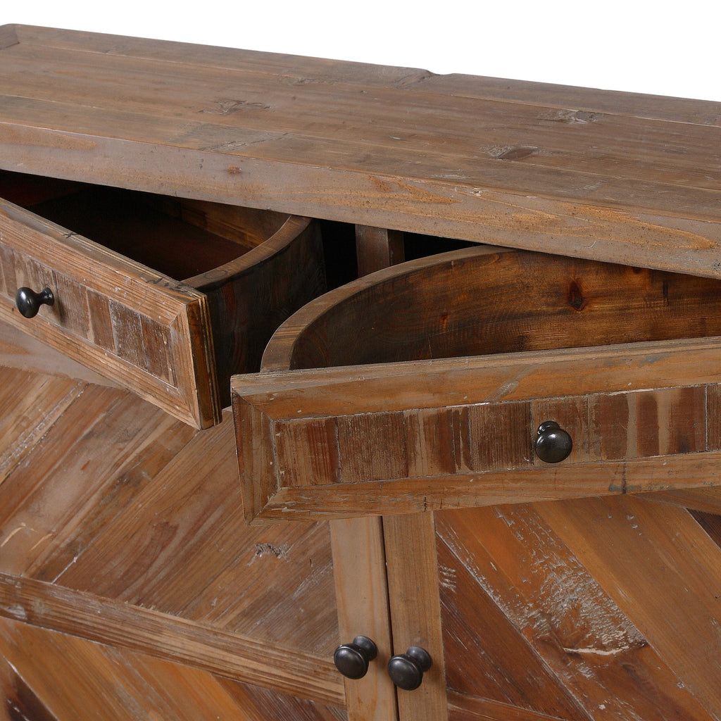 Hesperos Reclaimed Wood Console Cabinet